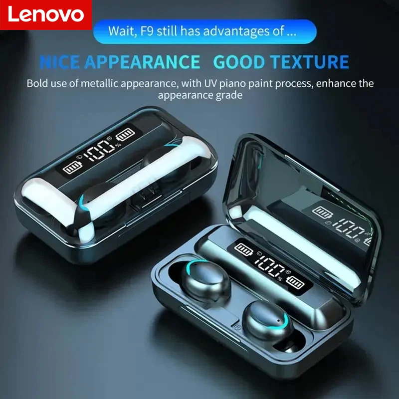 Headphones Wireless - Lenovo F9 Bluetooth Wireless Headphones -