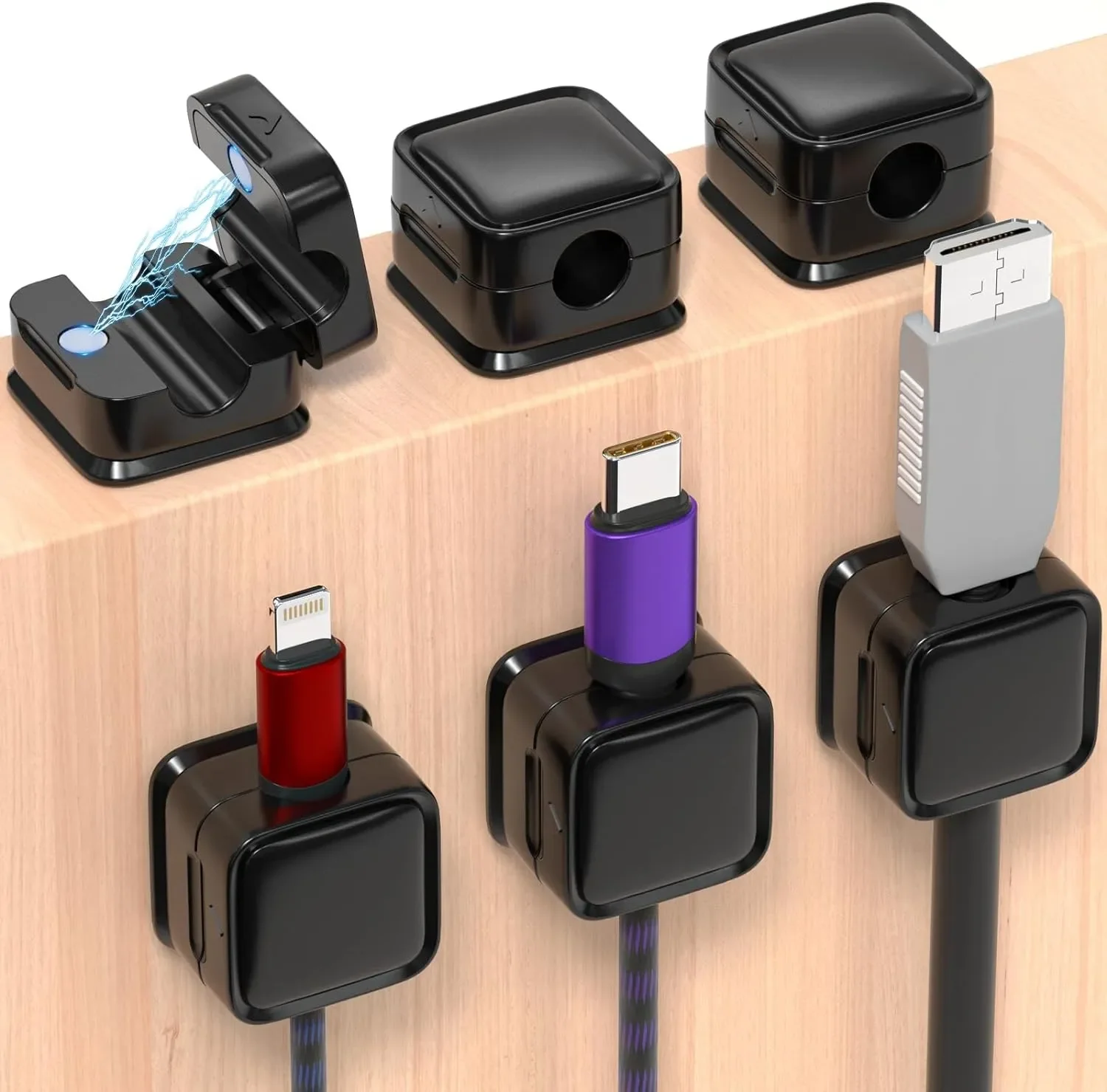 Cable Organizer - Mini Cable Organizer Holder Magnetic Cable
