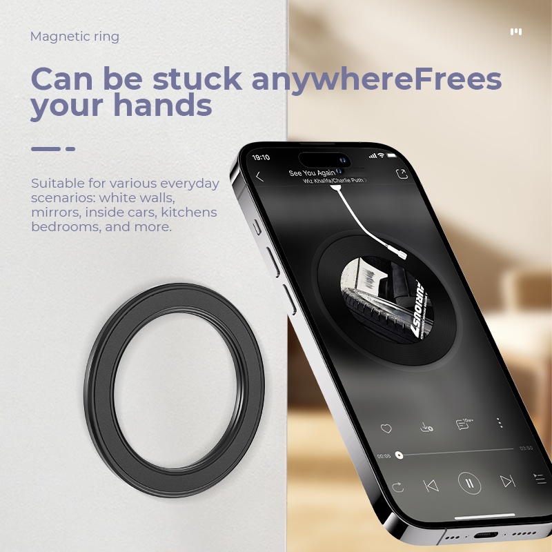 Usb Charger - For Magsafe Strong Magnetic Ring Phone