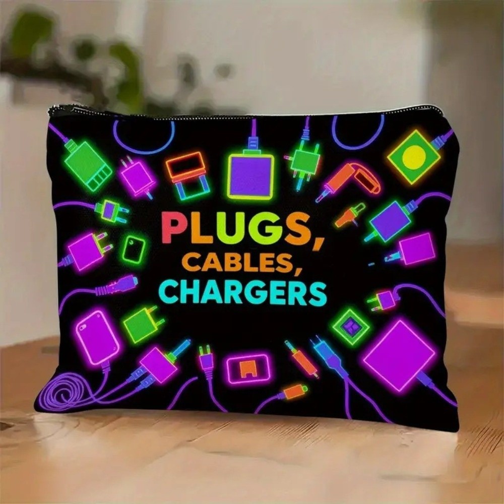 Cable Organizer - New Canvas Charger Storage Pouch Print