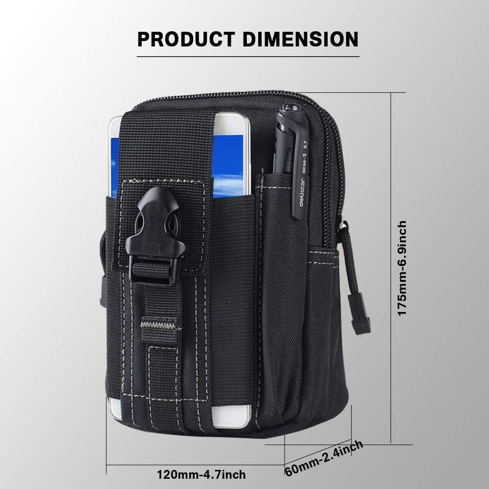 Tactical Molle Belt Pouch Mili - Phone Holder ulasan dan harga