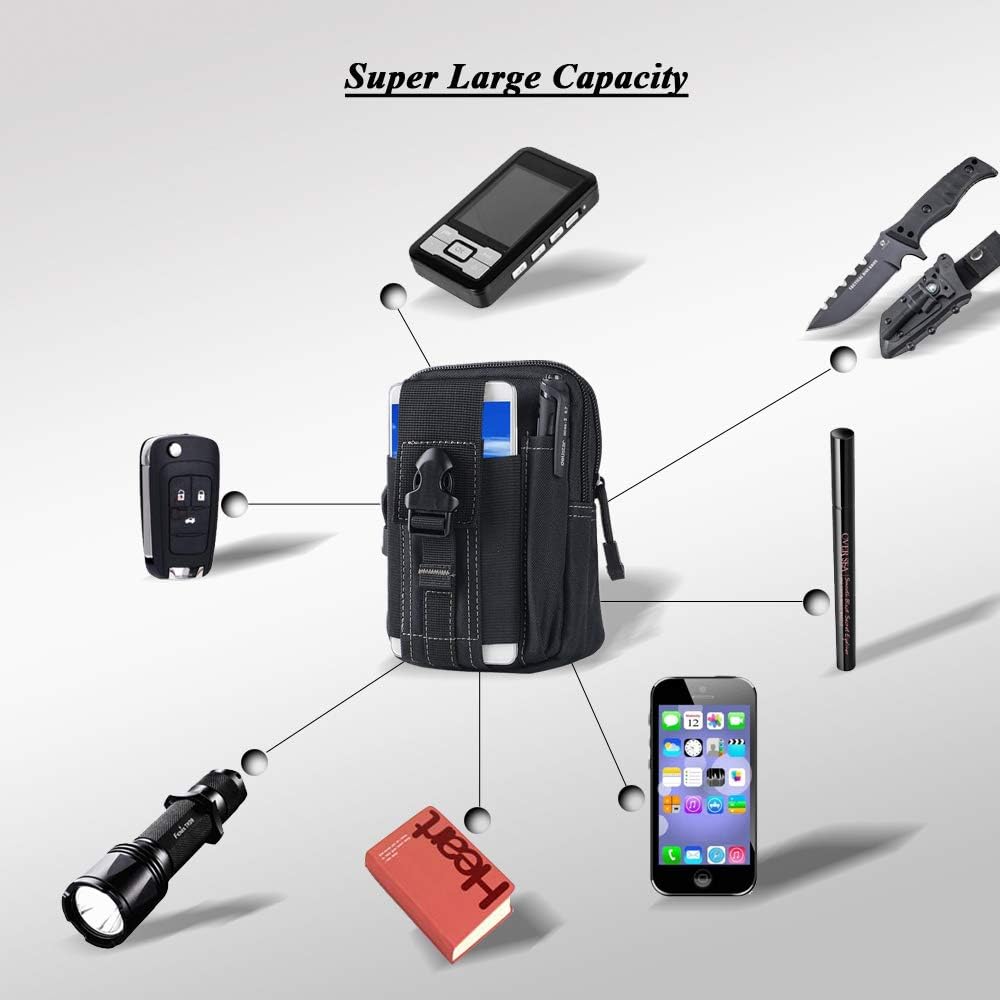 Tactical Molle Belt Pouch Mili - Phone Holder ulasan dan harga