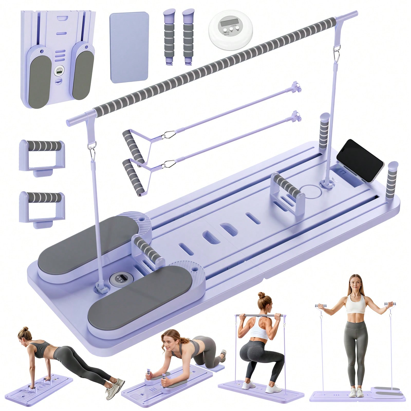 Pilates Reformer With Bar, Pil - Phone Holder ulasan dan harga
