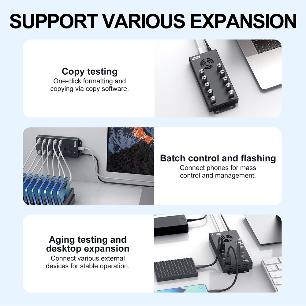 10 Port Fast Charging USB Hub  - Usb Hub ulasan dan harga