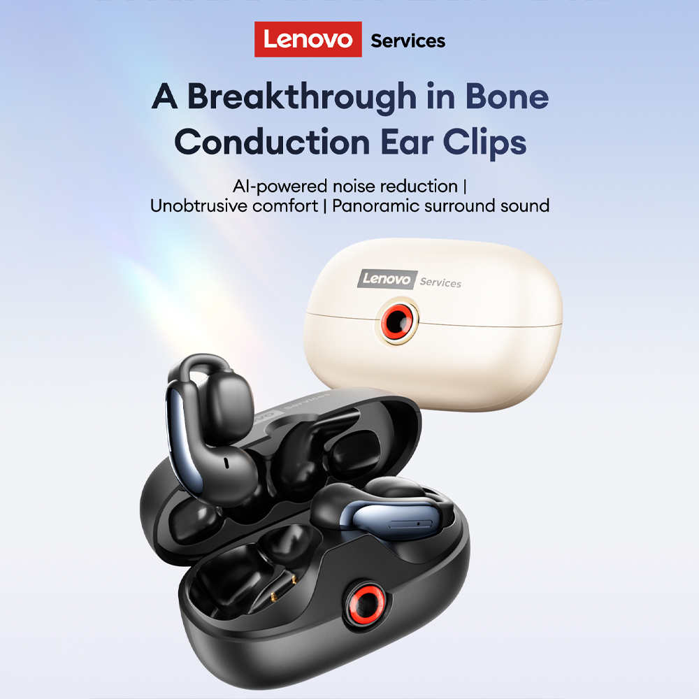 Lenovo LES-108 Bone Conduction - Headphones Wireless ulasan dan harga
