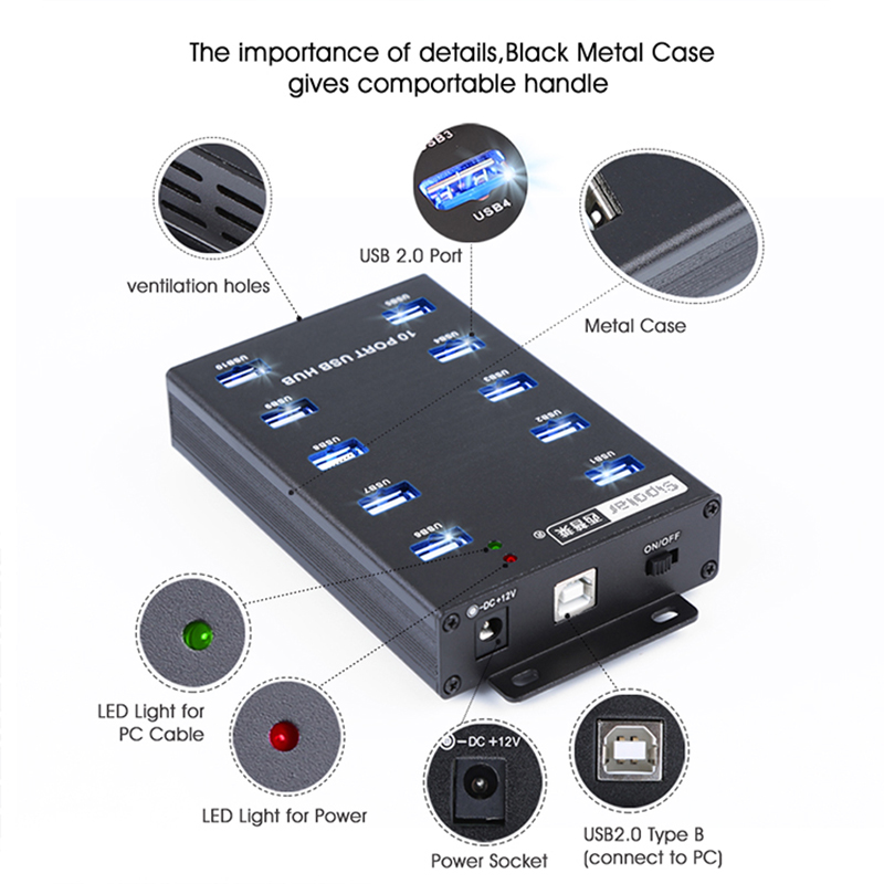 Sipolar Usb Desk Hub A-300 10  - Usb Hub ulasan dan harga