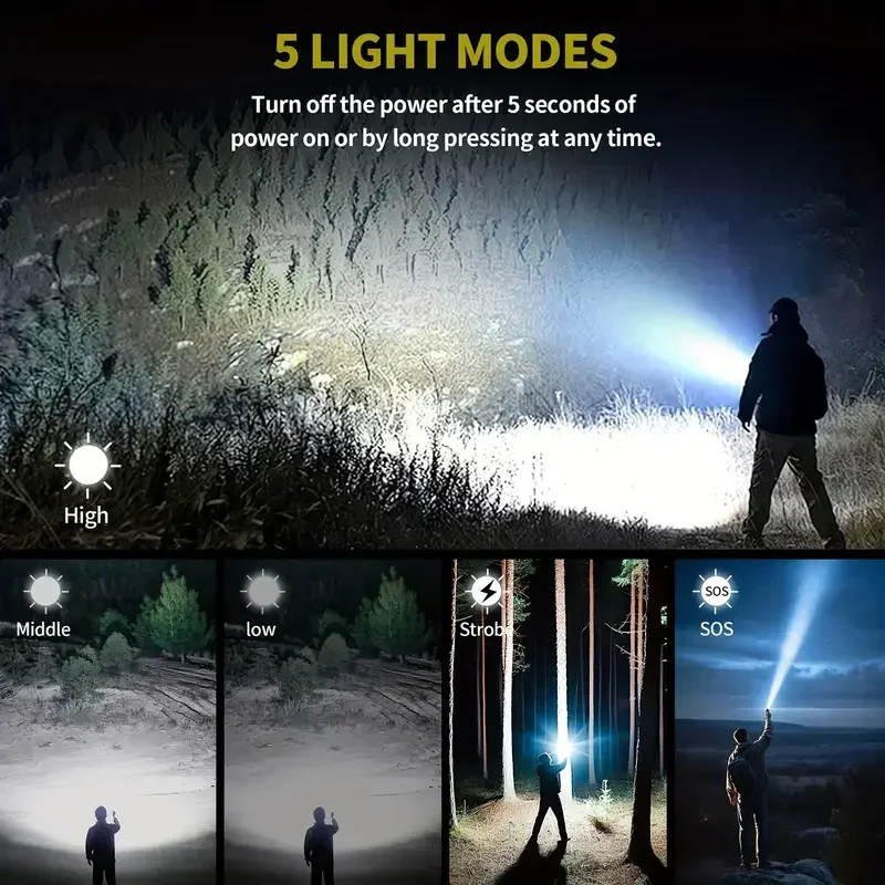 Bright Zoomable Flashlight w/  - Power Bank ulasan dan harga