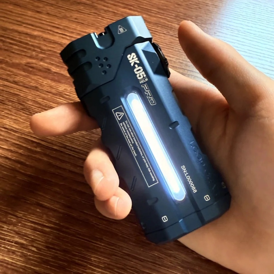 Powerful Flat LED Flashlight 4 - Power Bank ulasan dan harga