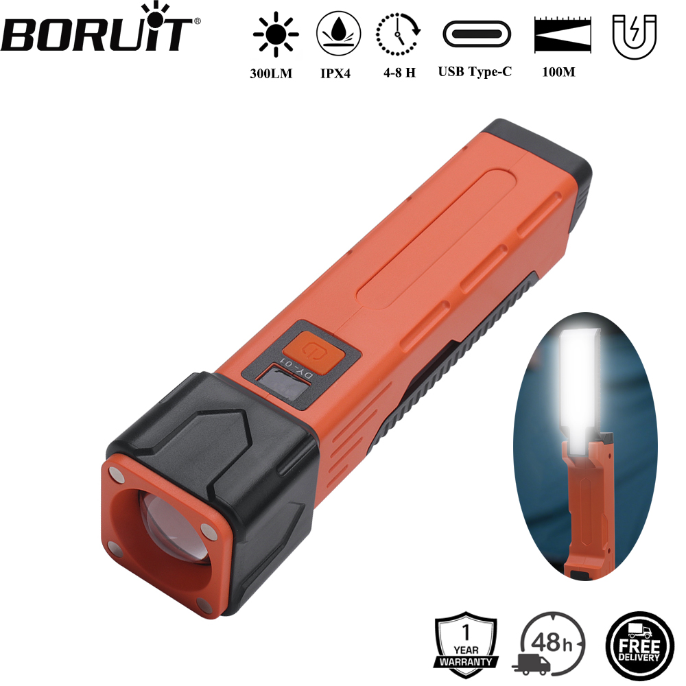 BORUiT 300LM LED Work Light Zo - Power Bank ulasan dan harga
