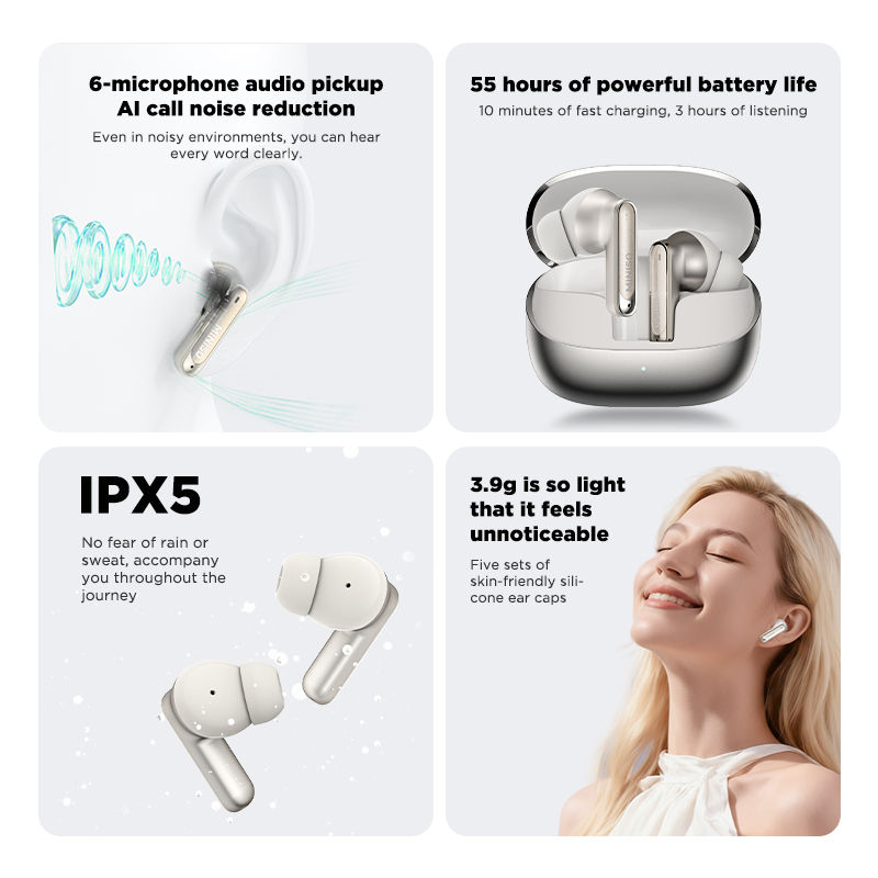 MINISO MS106 Bluetooth Earphon - Headphones Wireless ulasan dan harga