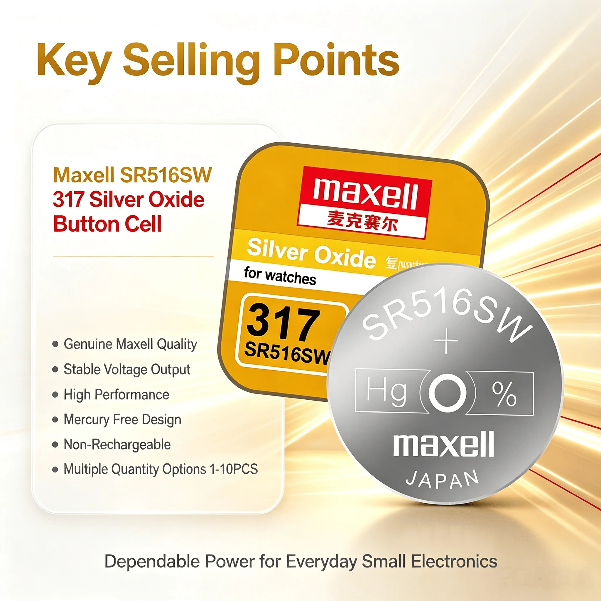 Maxell SR516SW 317 Silver Oxid - Electronics And Gadgets Ce ulasan dan harga