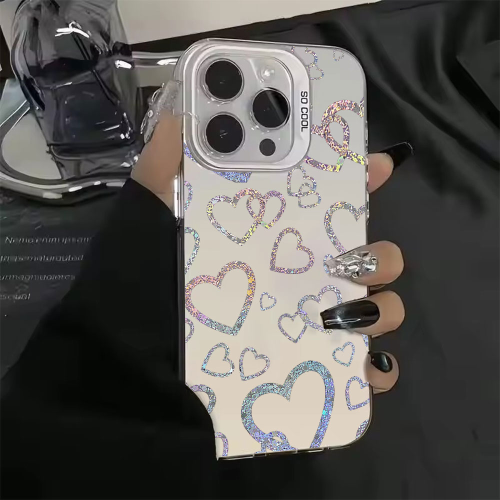 Colorful Heart Print Case For  - Usb Charger ulasan dan harga