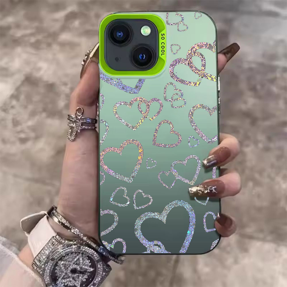 Colorful Heart Print Case For  - Usb Charger ulasan dan harga