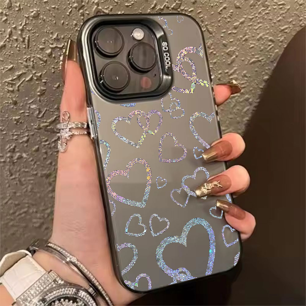 Colorful Heart Print Case For  - Usb Charger ulasan dan harga