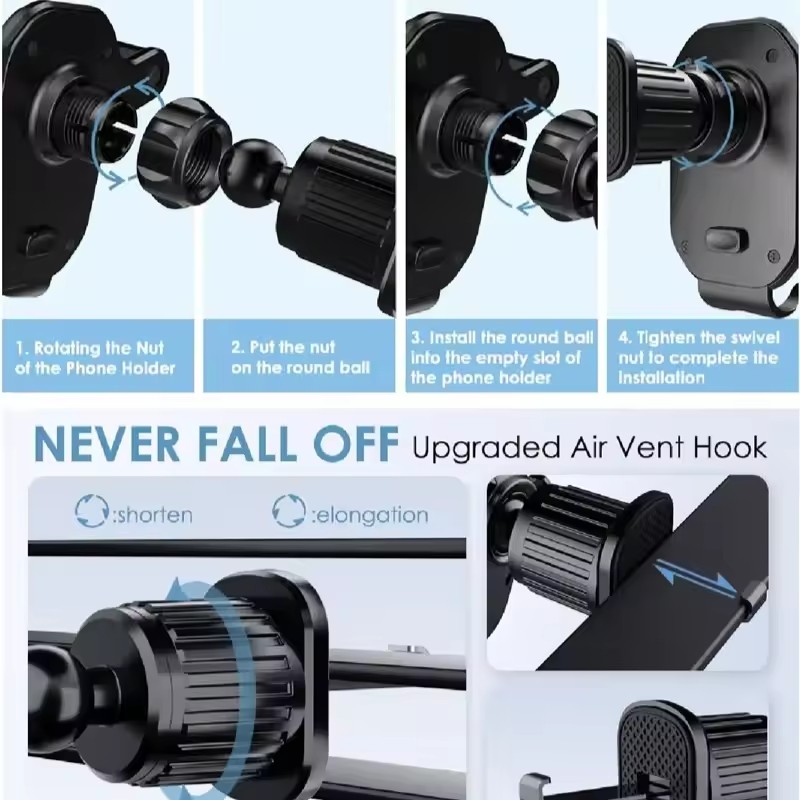 Universal Car Hook Base Phone  - Phone Holder ulasan dan harga