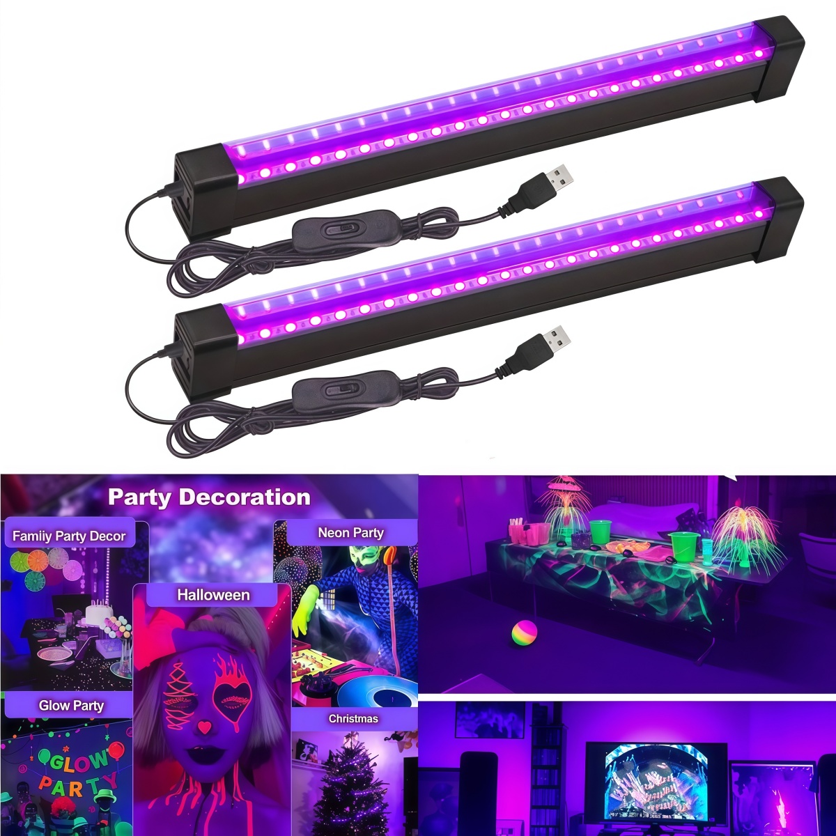 Black Light Tube 5W/10W USB  P - Usb Hub ulasan dan harga