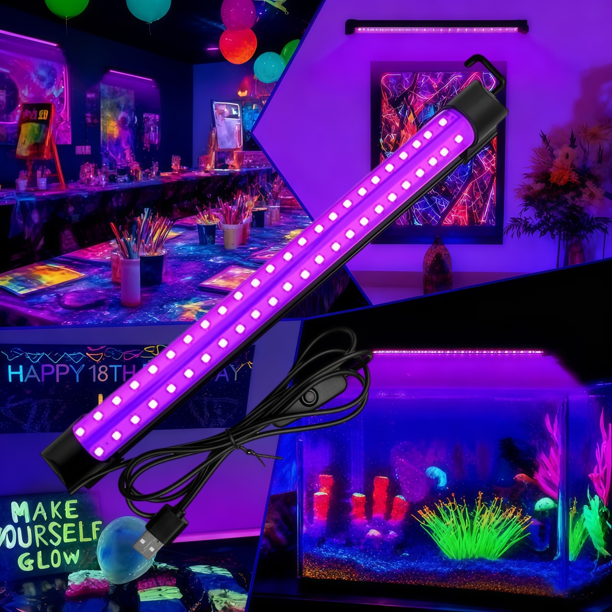 Black Light Tube 5W/10W USB  P - Usb Hub ulasan dan harga