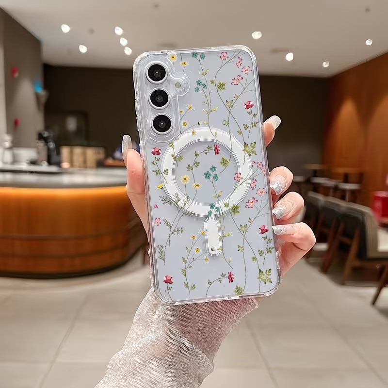 Floral Pattern Magnetic Phone  - Wireless Charger ulasan dan harga