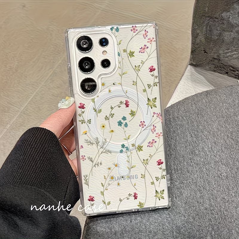 Floral Pattern Magnetic Phone  - Wireless Charger ulasan dan harga