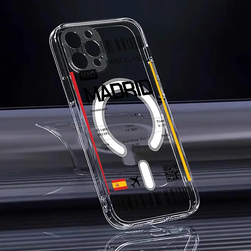 Travel Plane Ticket Spain Phon - Wireless Charger ulasan dan harga