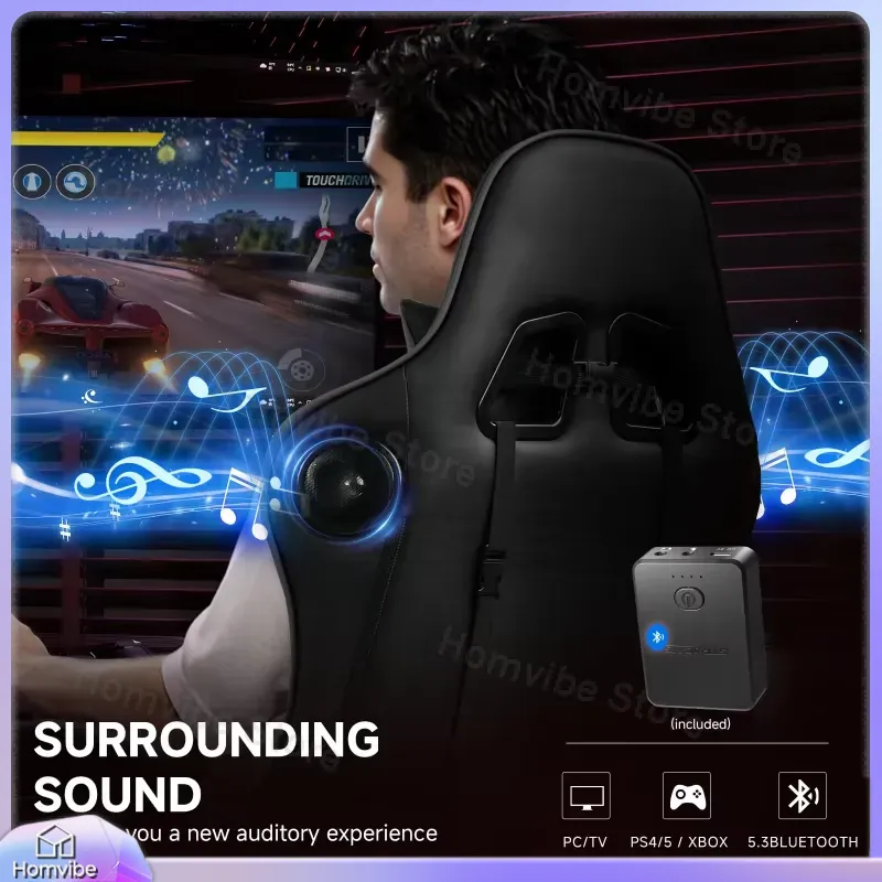 Ergonomic Gaming Chair with Bl - Bluetooth Speaker ulasan dan harga