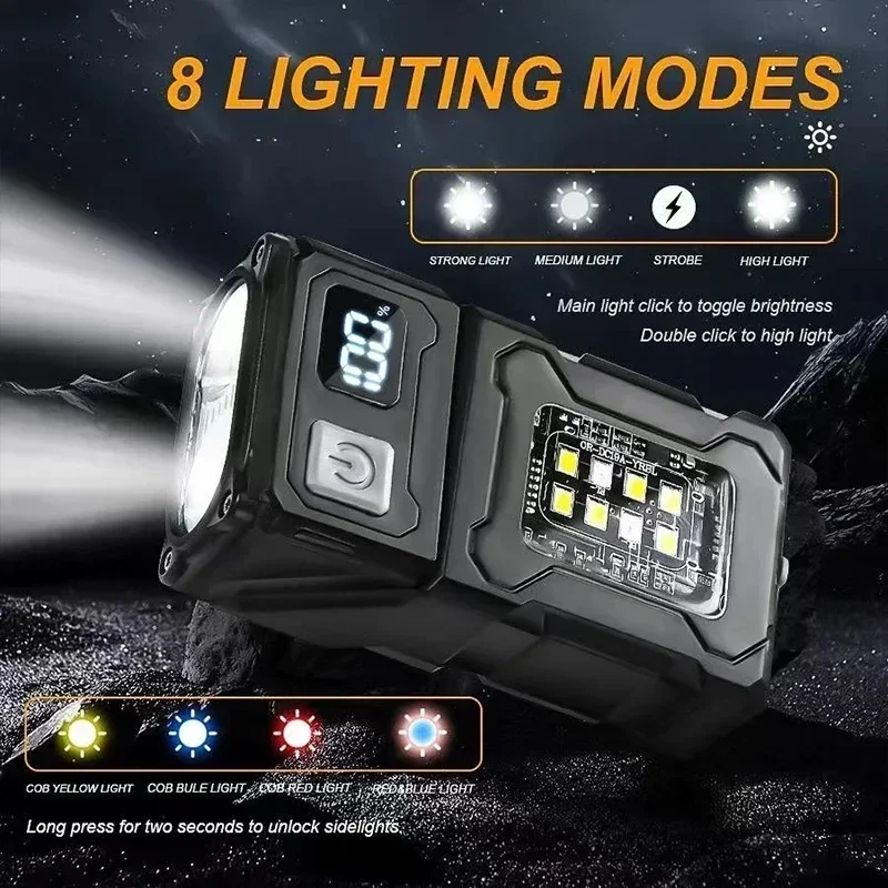 Magnetic Torch Light Work Ligh - Power Bank ulasan dan harga