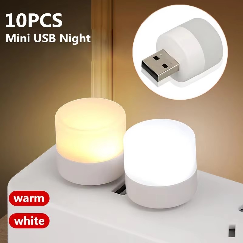 1/10Pcs Mini USB Night Light W - Usb Hub ulasan dan harga