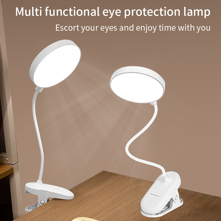 LED Clip Desk Lamp 360° Flexib - Phone Holder ulasan dan harga