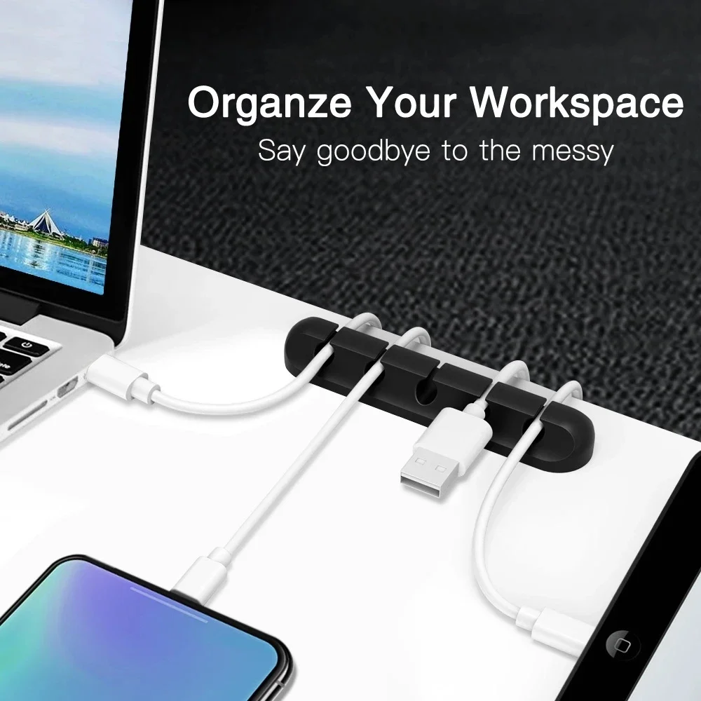 Silicone USB Cable Organizer U - Cable Organizer ulasan dan harga