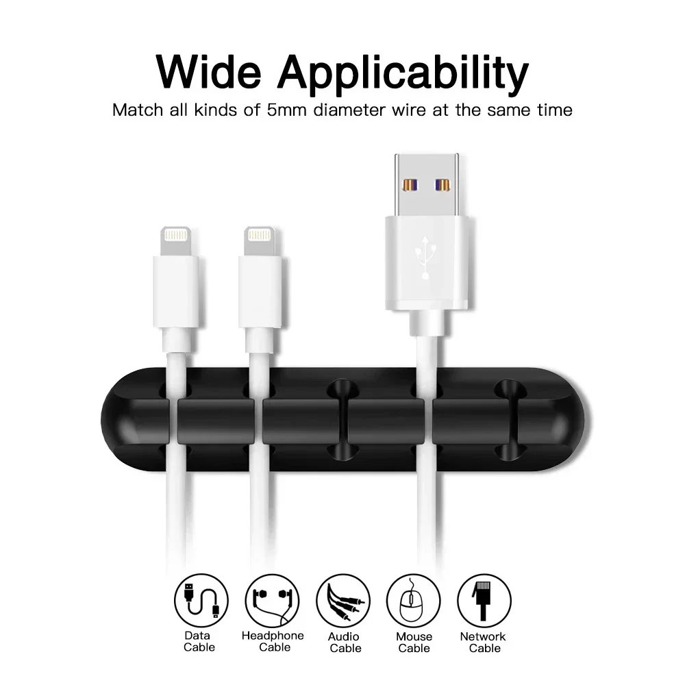 Silicone USB Cable Organizer U - Cable Organizer ulasan dan harga