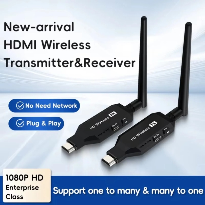 50M 1080P Wireless HDMI-Compat - Hdmi Adapter ulasan dan harga